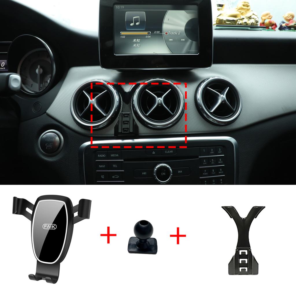 Car Mobile Phone Holder Accessories for Mercedes Benz GLA X156 CLA 2015~ GPS Bracket Navigation Stand Auto