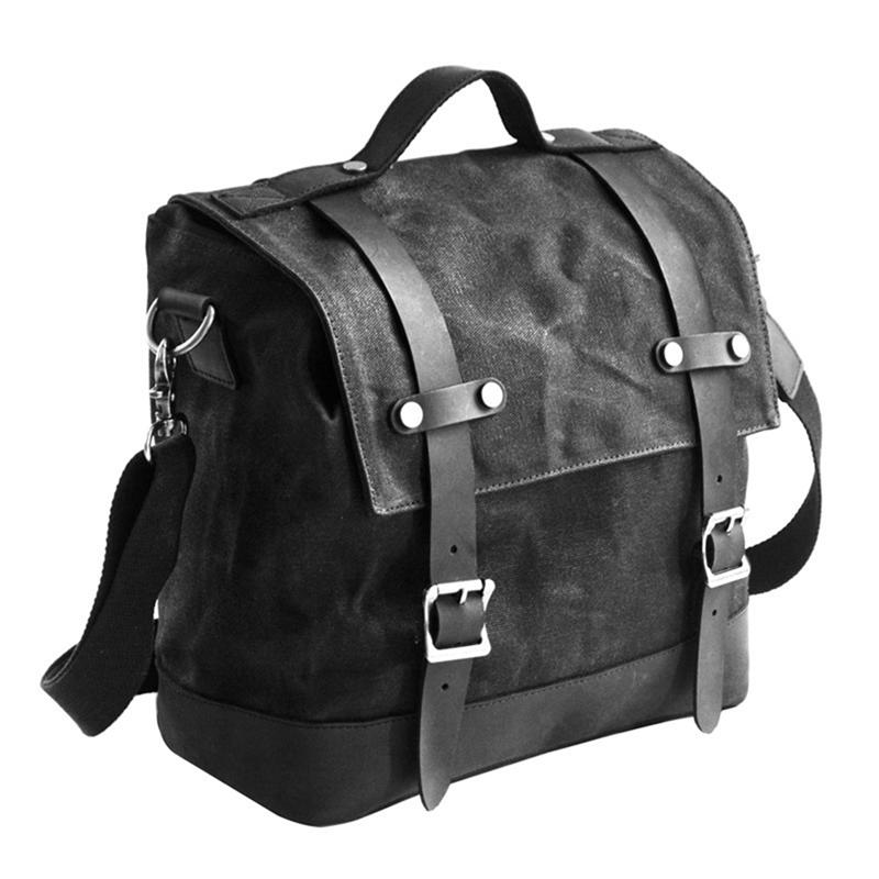 

Universal Large Capacity Waterproof Motorcycle Luggage Bag Side Bag Racer Bike Travel Bag Canvas Camera Bag Shoulder Bag чёрный