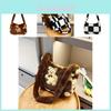 Soft Fluffy Tote Bag With Zipper Closure Cute Cartoon Bear Medium Sized