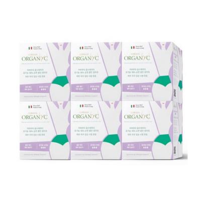 Bio Coleman Binden Stark Saugfähig Mittel-Groß mit Flügeln Damenbinden, Größe L, 10 Binden pro Packung × 6 Packungen