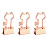 100 Pcs  Clips Metal Hollow Cat Shape  Gold Small  Clips for Office Documents Certif