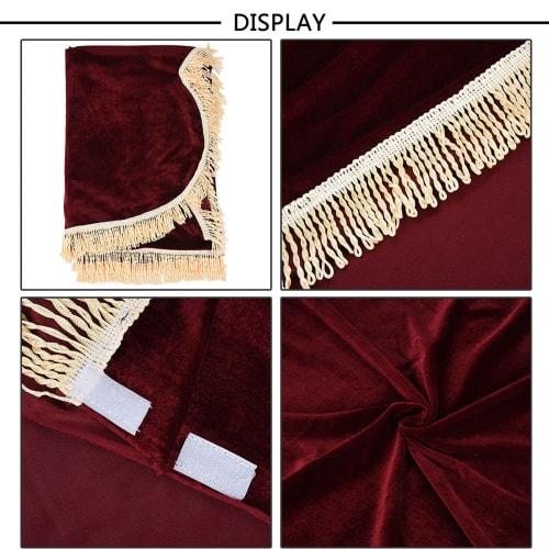 3D Piano Cover, Soft Pourche Fabric, Durable, Elegant Design, Dustproof, Moisture-Resistant, and Impact-Resistant, 200cm x 150cm (Red)