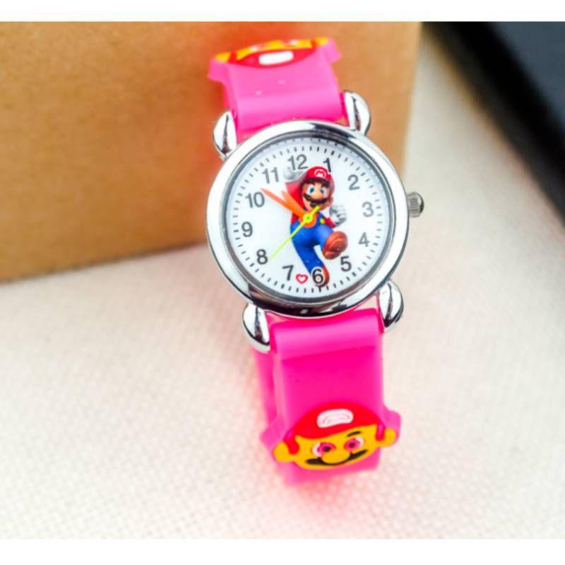 

3d Mary Super Silicone Quartz Cartoon Electronic Watch Childrens Birthday Gift Rolepinkwatch