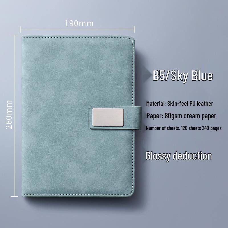 A4 Premium Leather Notebook for Business, Office, or Study - Customizable with Logo