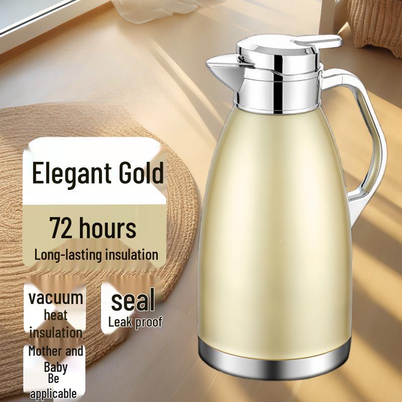 Stainless Steel Double-Layer Insulated Anti-Scald Kettle for Home & Commercial Use