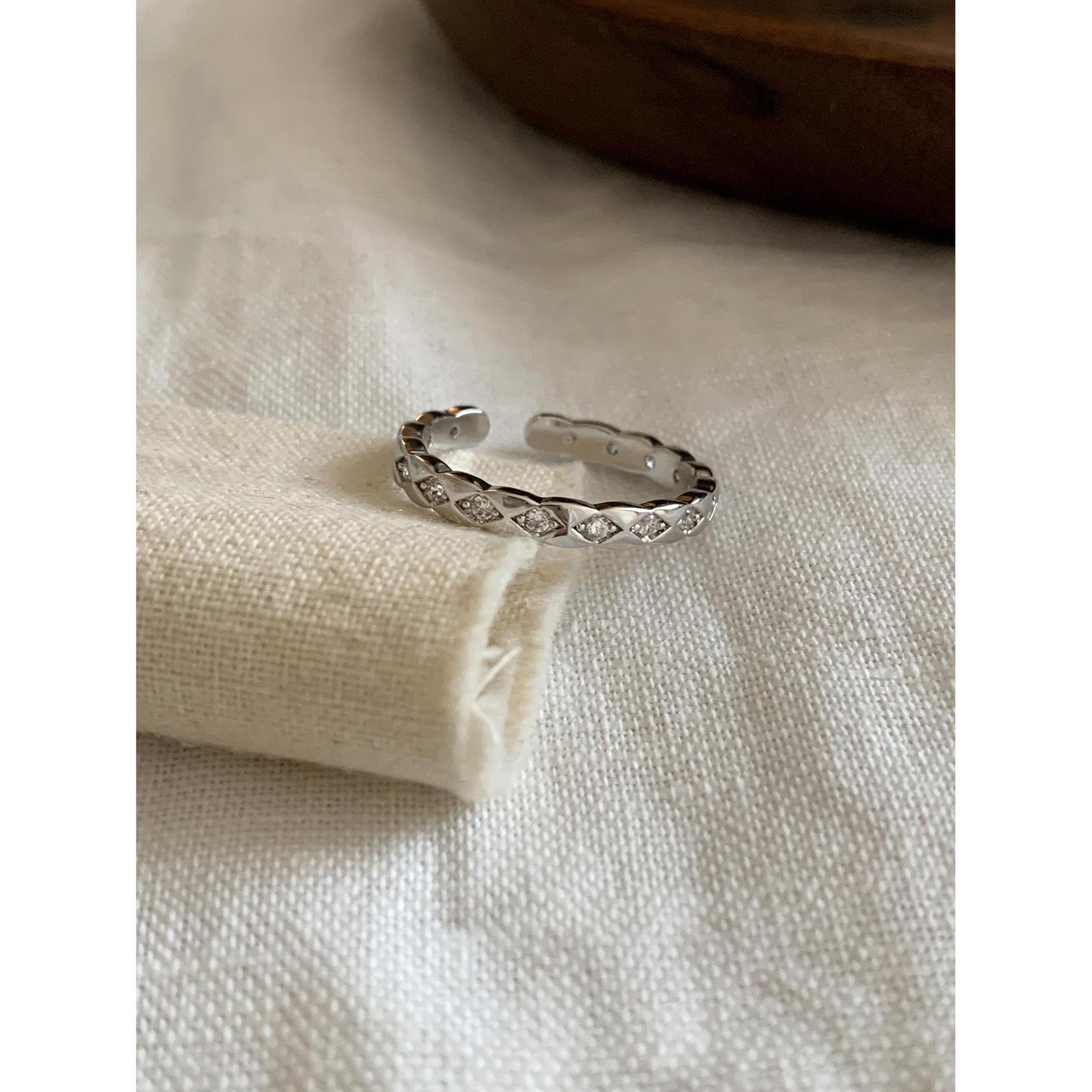 

Style Elegant Korean Minimalist Shaped Adjustable Copper Ring Women For J6173