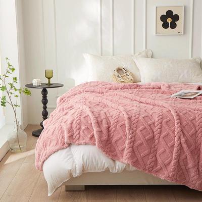 Thick Winter Blanket Throw Soft Warm Wool Blankets for Beds Plaid Taff Cashmere Lamb Thermal Quilt Bedspread