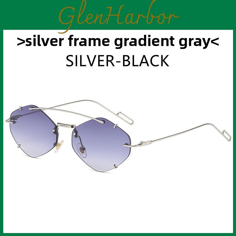 Irregular Sunglasses Ocean Sheet Diamond Frame Fashion Sunshade For Travel And Party