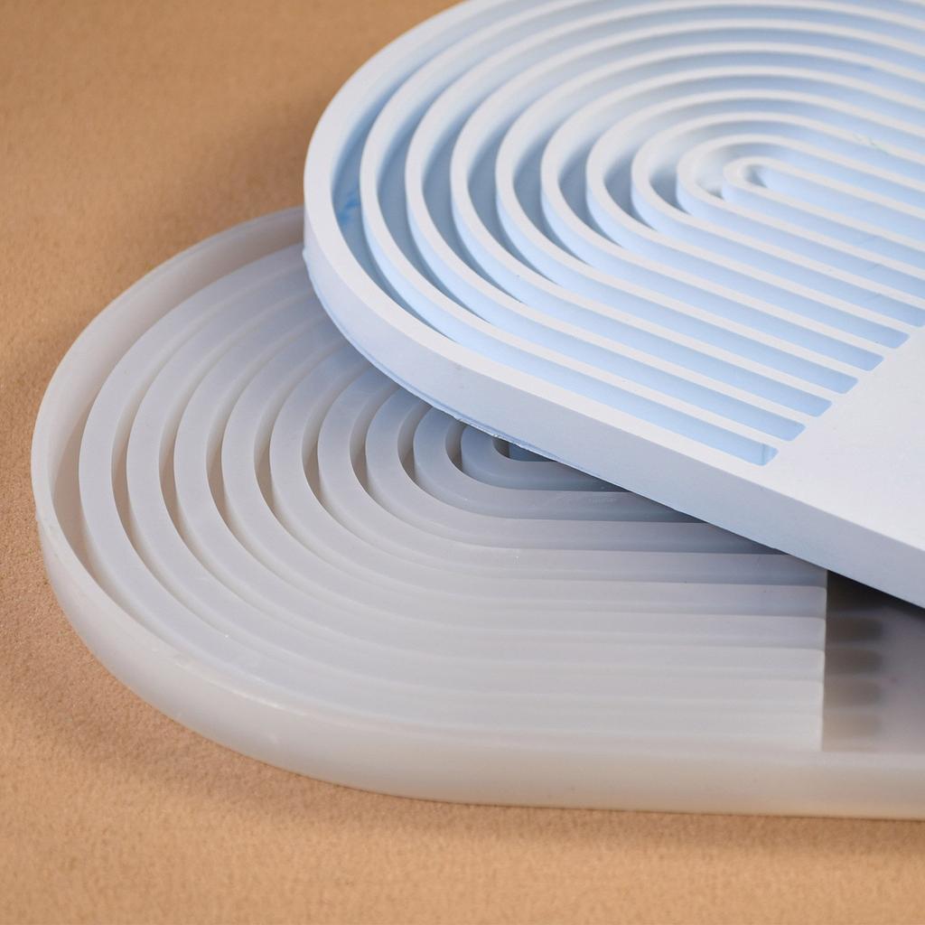 Silicone Crafting Moulds Unique Resin Mat Moulds Cup Trays Molds Silicone Plate Molds Silicone Texture for Hand-Making