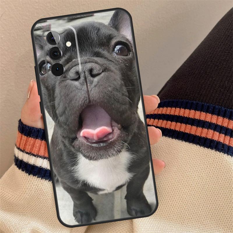 Funny french bulldog Case For Samsung Galaxy A54 A34 A24 A14 A12 A22 A32 A52 A51 A71 A13 A23 A33 A53 A73 Cover