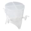 Beverage Dispenser Rotatable Large Capacity Detachable 4 Grids Cold Kettle Plastic Drink Dispenser F