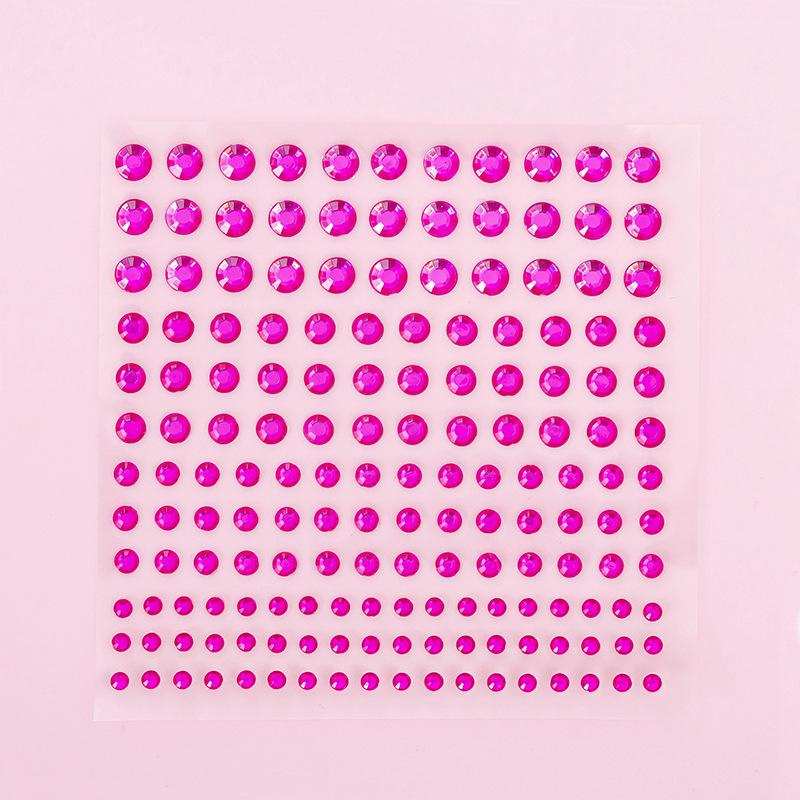 

1 лист 165 шт. 3456 мм Наклейки Наклейки-драгоценности Самоклеящиеся наклейки-самоцветы для лица и тела DIY Декоративные поделки розы красного