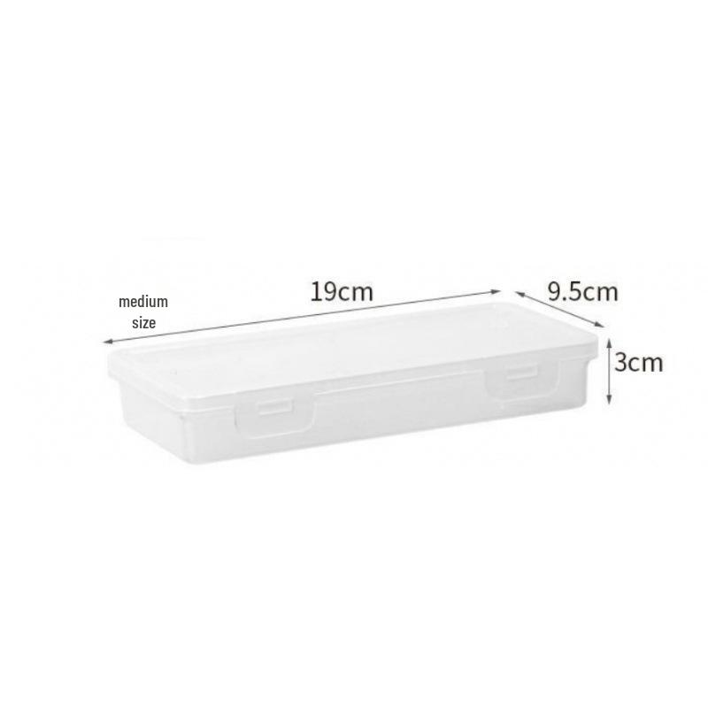Transparent Large Capacity Stackable Stationery Box for Paintbrushes and Pencils