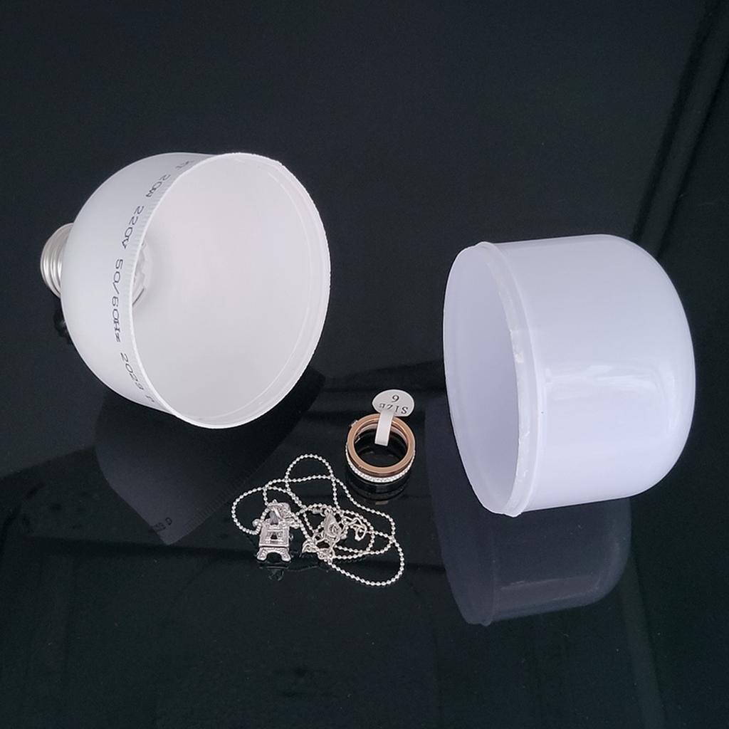 Fashionable Creative Light Bulb Styles Secret Storage Box Spacious Interior Accessory for Discreet Items Keeping