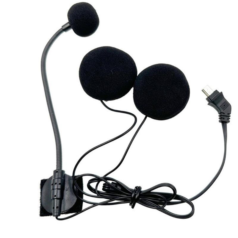 Half Face Helmet Motorcycle Earphone Headphone Motorcycle Helmet Intercom Headset with Microphone Noise Cancellation
