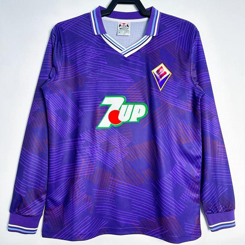 Long Sleeve Retro Football Jersey Men Classic Club National Team Style Sports Training Wear