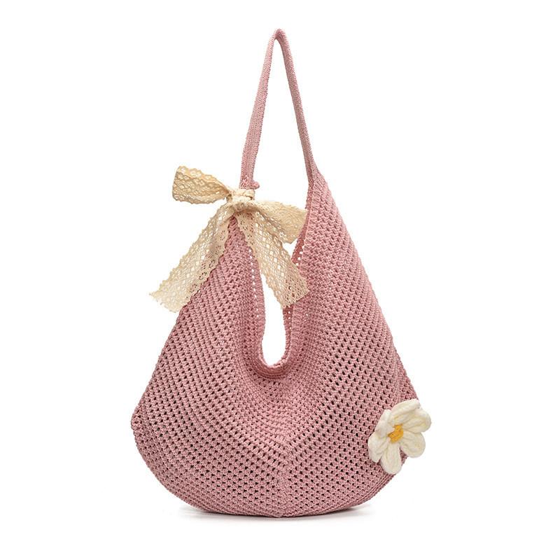 Summer Beach Woven Large Capacity Bag For Vacation And Casual Outings