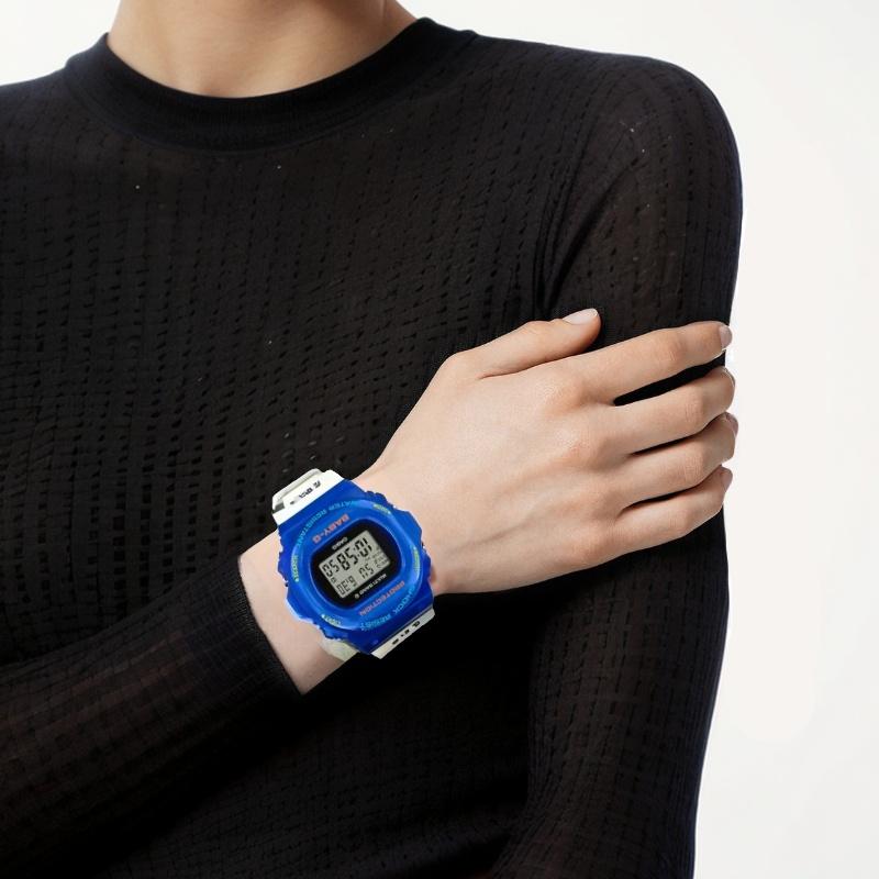 Casio Baby-G Series 30th Anniversary Edition 200M Water Resistant Solar Quartz Movement Women Watches Blue BGD-5700UK-2JR