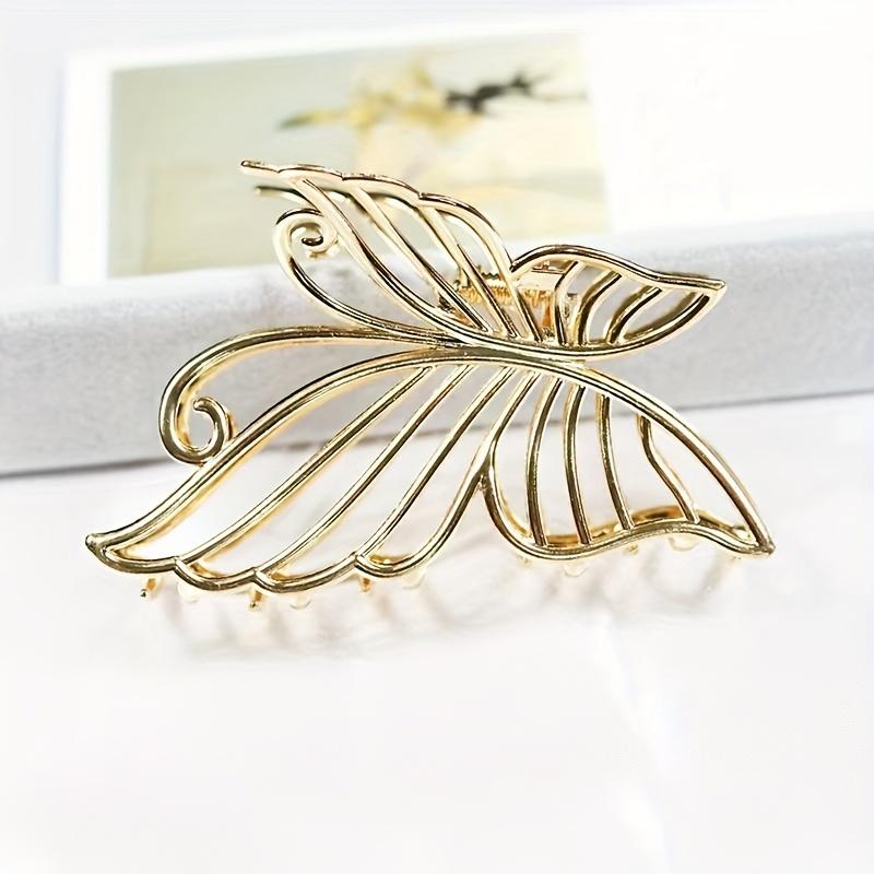 1pc Hollow Butterfly Claw Clip Metal Claw Clips Vintage Shark Clip For Ponytail Holder Elegant Jaw Clip Women Female Hair Clips