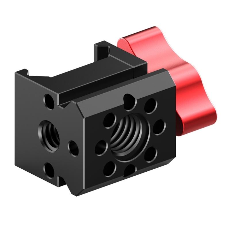 

Aluminum Alloy Slider Clamp Mount Adapter for RS3 RS4 RS5 Camera Cage Gimbals 3/8in/1/4in Thread Hole Adapter