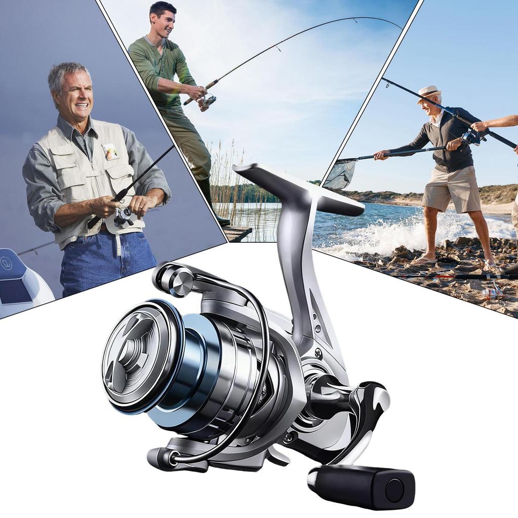 Fishing Reel Lightweight Metal Freshwater Spinner Reel For River Stream Pond Lake Freshwater Bass Trout Catfish Shore Pier