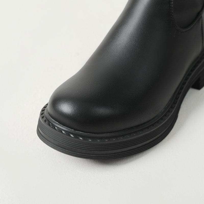 Thigh High Stretch Boots Women's Black White Brown Over the Knee Heels Boots Soft Leather Shoes 2025 Spring Autumn Footwear