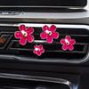 Car Air Outlet Perfume Clip Lovely Flowers Fragrance Clip Car Mini Decoration Perfume Clip Adjustable Aromatherapy Freshener