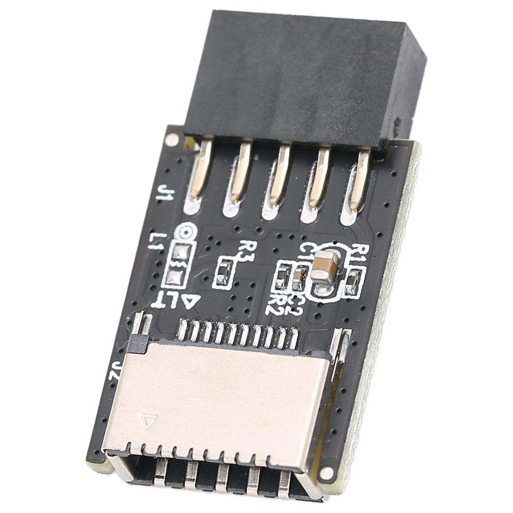 Fast Transfer USB2.0 to Type E Adapter Internal Header Black Front Type E Adapter Motherboard USB2.0 Adapter PCs Front Panel