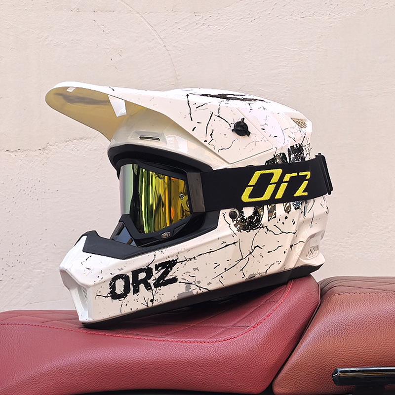 ORZ Full-Face Helmet for Off-Road, Electric Scooters, Mountain Biking, and Street Riding