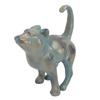 Resin Cat Statue Cute Small Cat Figurine Indoor Outdoor Ornament for Home Yard Lawn Porch Decoration