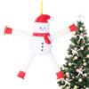 Telescopic Suction Cup Ornament Anti-stress Squeeze Ornament Santa Claus Snowman Gingerbread Man Elk Sensory Bellows Telescopic