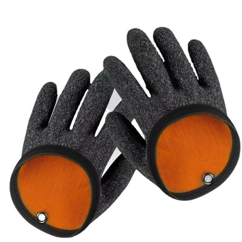 Anti-Slip, Anti-Puncture, Waterproof Fishing Gloves - Non-Stick Latex Grip for Handling Lures and Fish