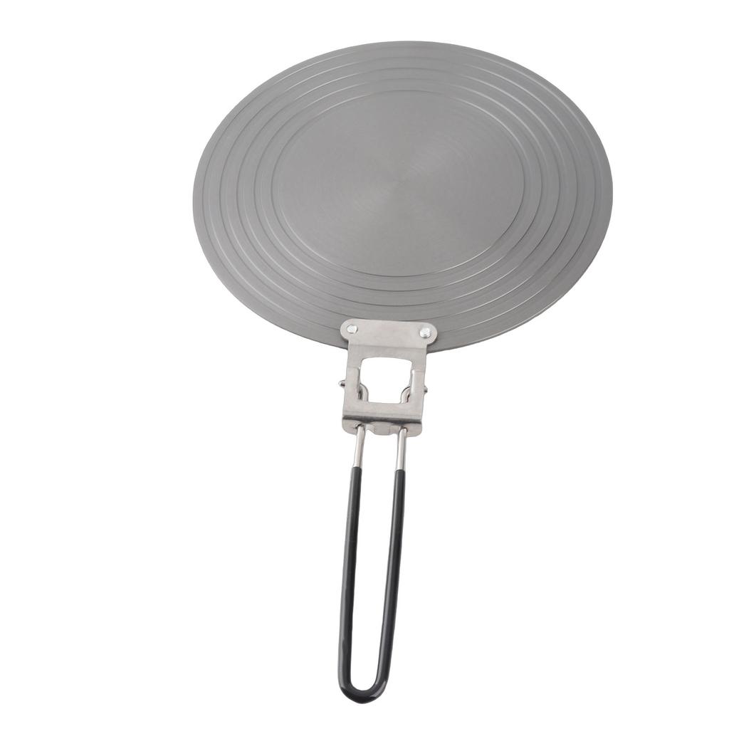 Ht Conduction Plate Aluminum Alloy Stove Top Ht Diffuser Reducer Flame Guard Simmer Plate with Detachable Handle for Kitchen