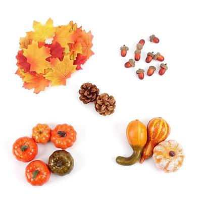 50Pcs/Set Artificial S Fake  Thanksgiving Decoration S With Gourds