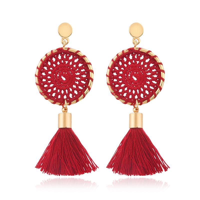 Handcrafted Retro Tassel Earrings - European & American Style