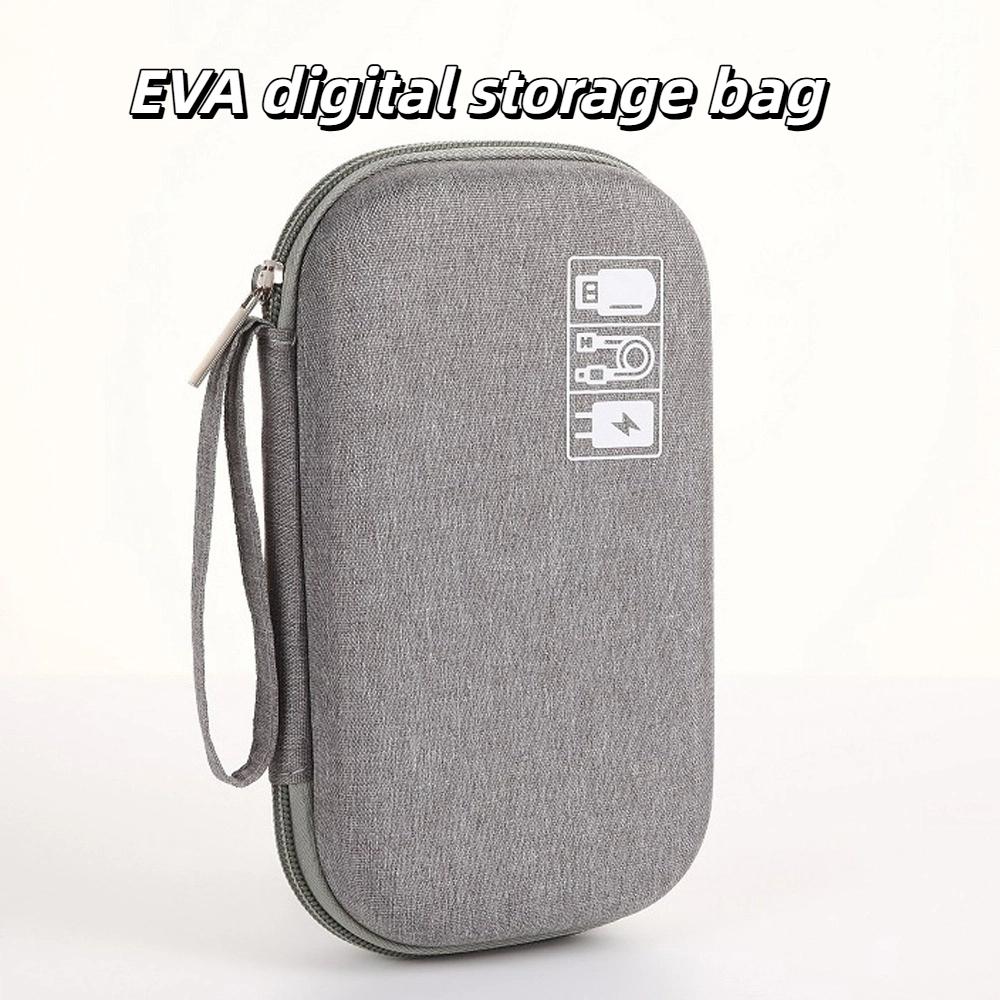 Hard EVA Digital Storage Bag Shockproof Data Cable Organizer Bag  Electronic Products
