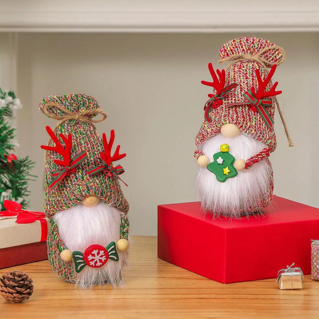 Christmas Gnome Doll Fall Gnome Figurine Gnome Christmas Faceless Doll Christmas Decoration for Home Handmade Swedish Ornament