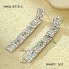 GEMCHIC Women's Square Hammered Gold Plated Stainless Steel Drop Earrings