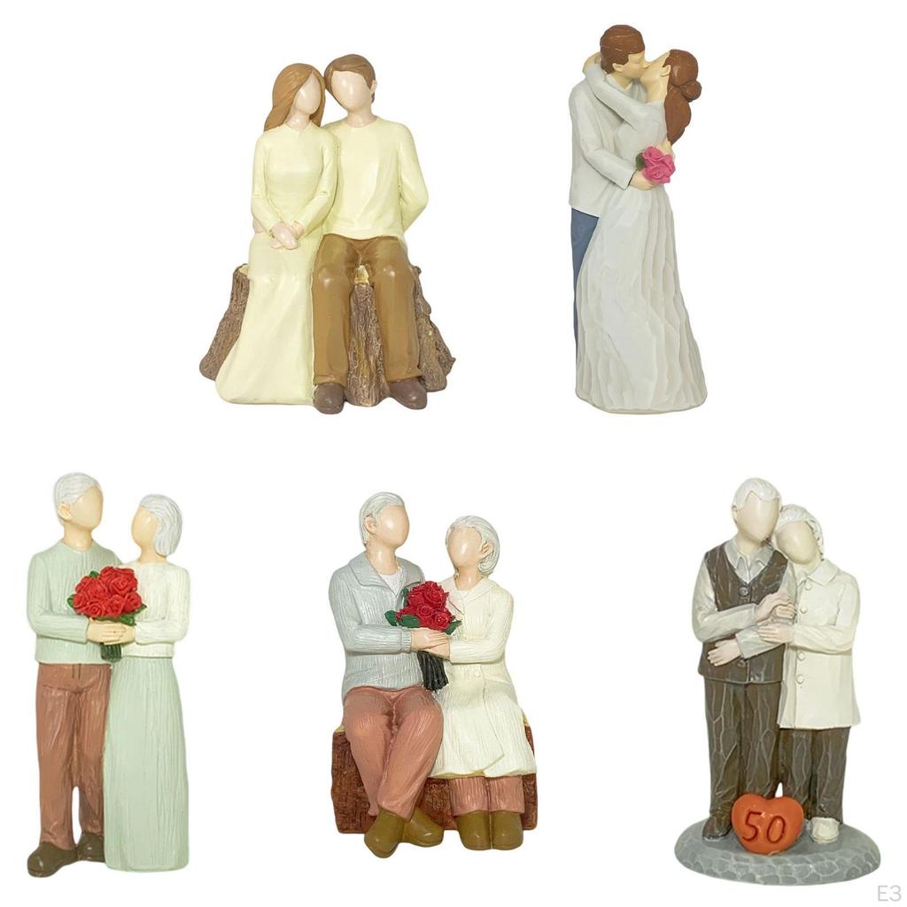 Figurita de Pareja para Boda y Regalo de San Valentín Decoración de Escritorio