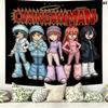 Chainsaw Man Wandteppich Ästhetisches Wandbehang Gedruckter Stoffdecke Dekorative Wandteppiche Für Schlafzimmer Wohnzimmer Heimdekoration