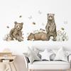 1Pc Watercolor Animals Bear Wall Stickers Kids Room Decor Home Decoration Bedroom Wall Decals Nursery Baby Room Living Room