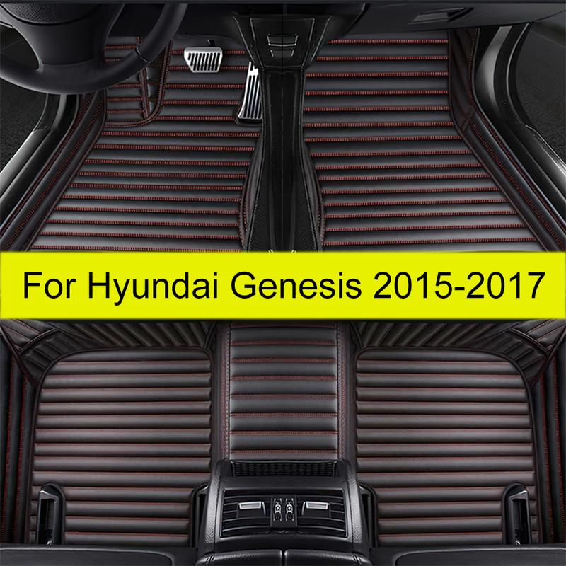 Car floor mats for Hyundai Genesis 2015 2016 2017  auto foot Pads automobile carpet cover