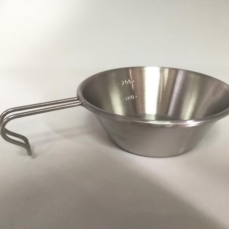 Bärbar Camping Skålset i Rostfritt Stål