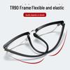 Men's Retro Half-Frame Anti-Blue Light Reading Glasses 100-400° - Comfortable Eyebrow Design