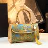 Vintage style Chinese bag with painting  elegant bag