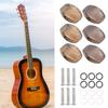 6PCS Plastic Material Tuning Peg Buttons Replacement Tuner Buttons  For Guitar Maintenance