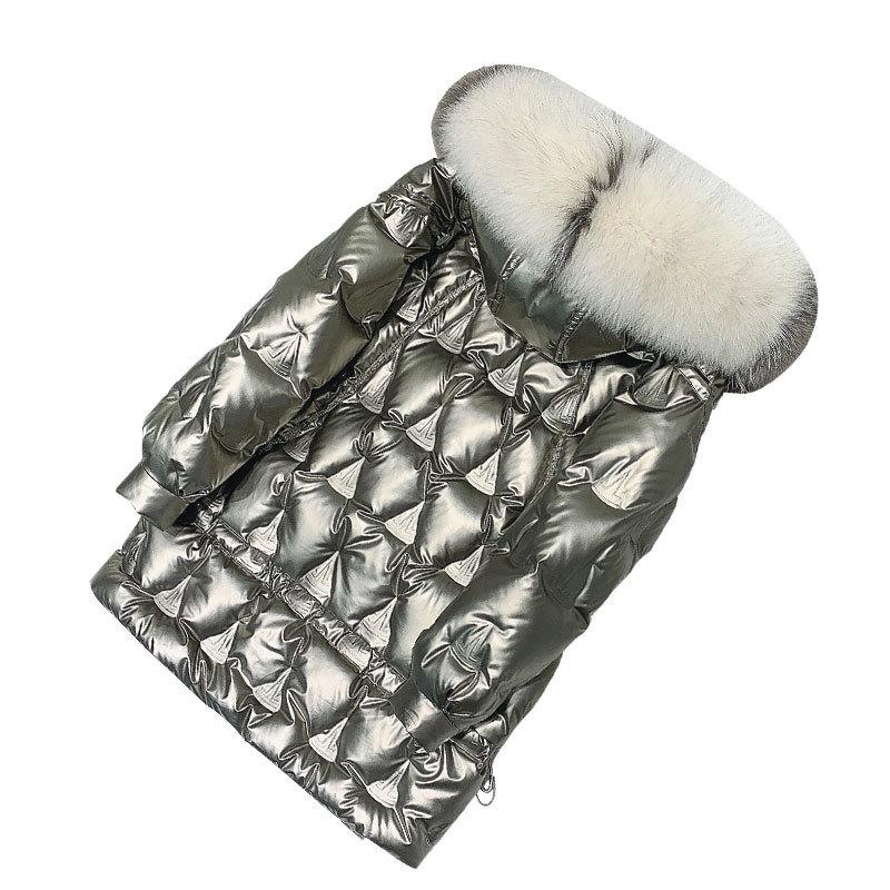 QQs Y2K 2022 Móda Zimní Plyšová Volná Dámská Podzimní Zimní Bunda Párty Luxusní Šaty Zesílená Bavlněná Podšívka Střední délka Módní Top Zima