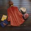 Hot Sale Large Size Bamboo Long Sleeve Shirt Women's European, American Loose Multi-Color Women's Top