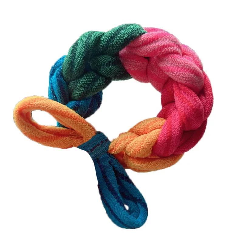 

Милый мультяшный щенок, мягкая веревка для волос, высокие эластичные радужные солнцезащитные очки, плетеные детские резинки для волос, не повреждающие резинки для женщин и девочек, новинка 2025 года