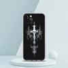 Soft TPU Transparent Phone Case Cover for iPhone 16 15 14 13 12 11 Pro Max XR 8 7 Plus XR Shell Cyber Sigil Cross Line Pattern